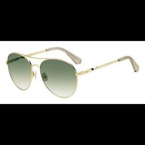 Kate Spade joshelle 60mm aviator sunglasses - Green Gradient Lens